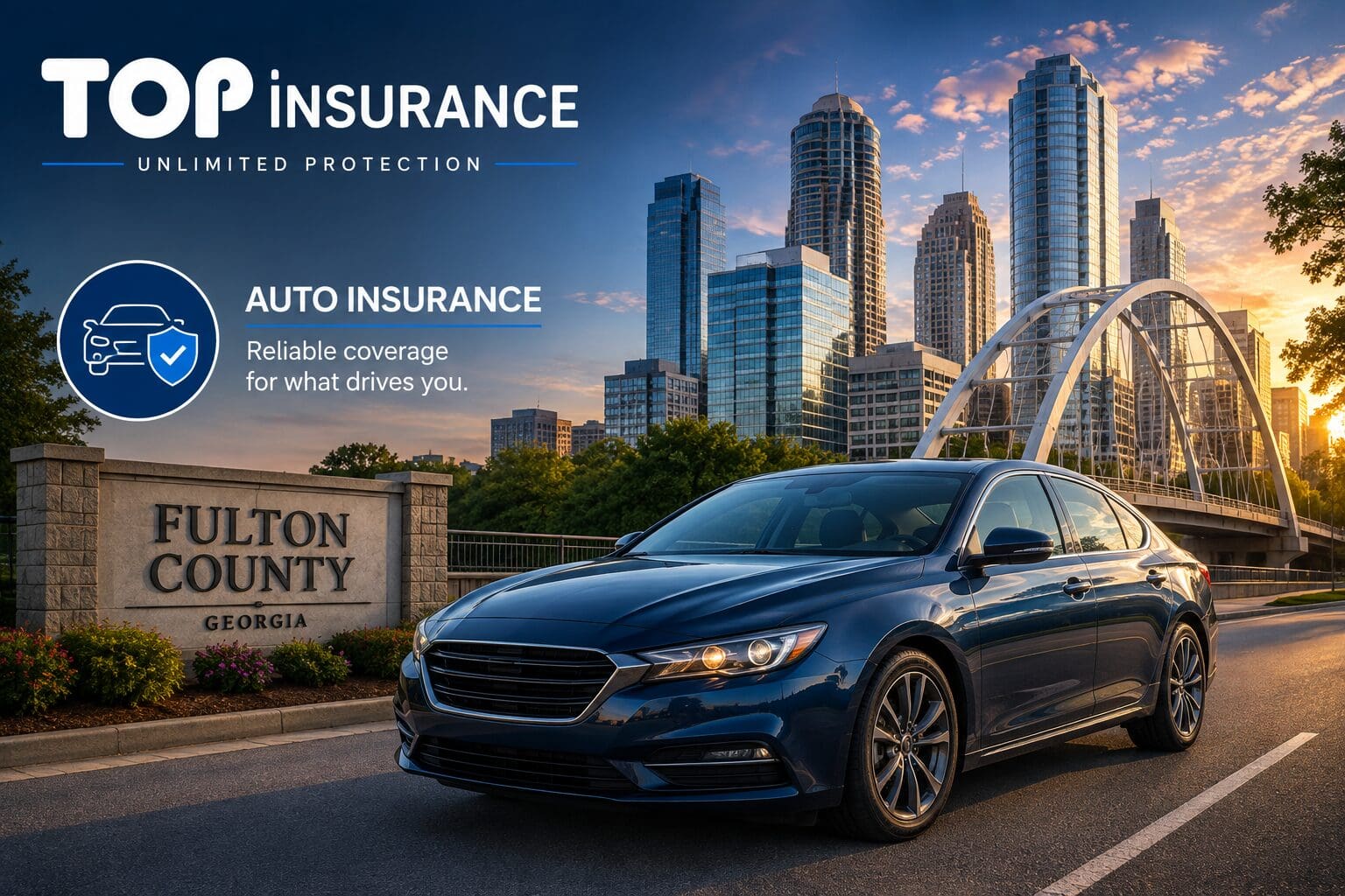Seguro de auto en Fulton County y el área metropolitana de Atlanta: guía completa de cobertura